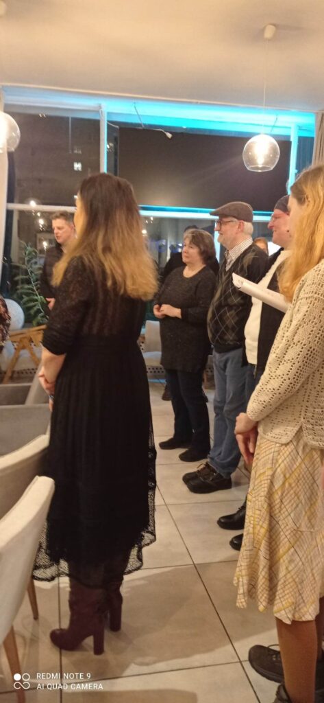 photo-Beit Warszawa members on Sixth night of Hanukah Shabbat